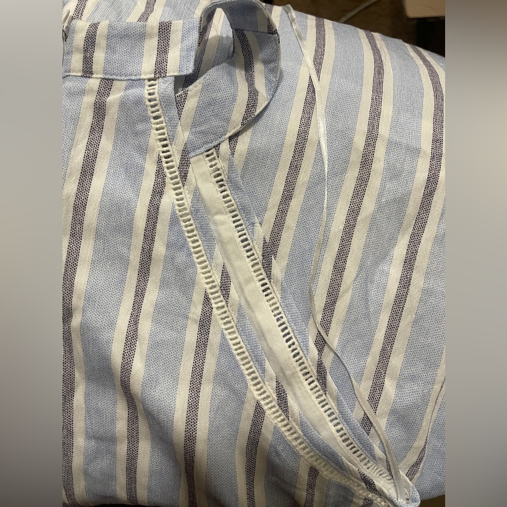New Women's Striped Sleeveless Jumpsuit - NEDLEWORK Blue/White M - Picture 4 of 5